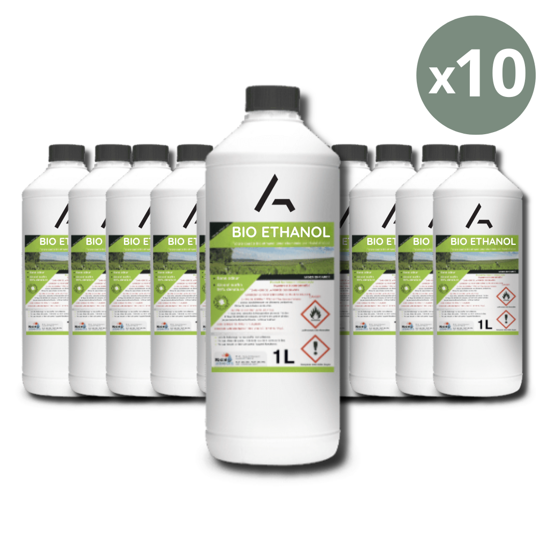 Bioethanol for fireplace 10 litres (10 x 1 litre)