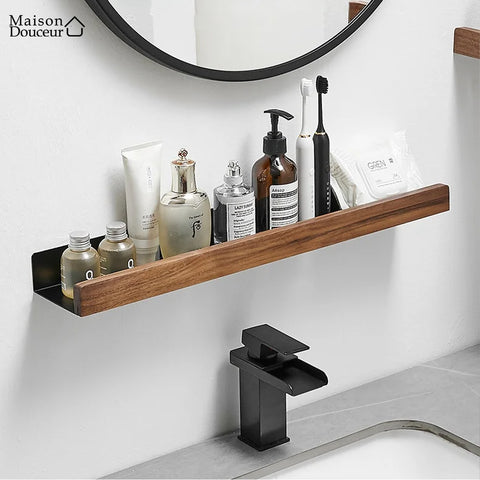 Wooden storage shelf 