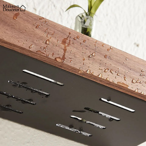 Wooden storage shelf 