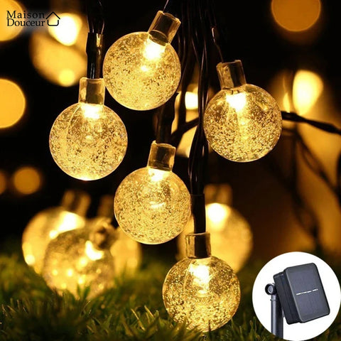 Solar LED string lights 