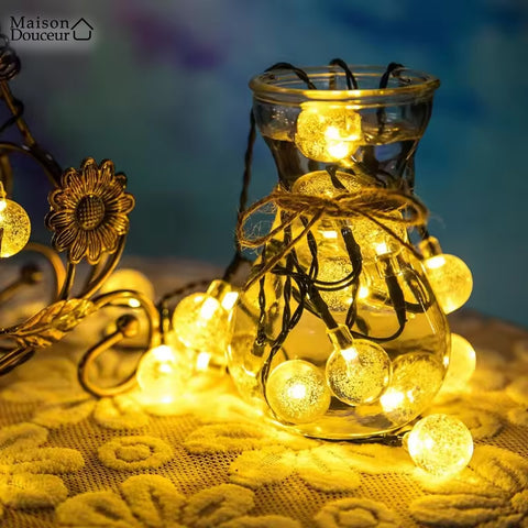 Solar LED string lights 