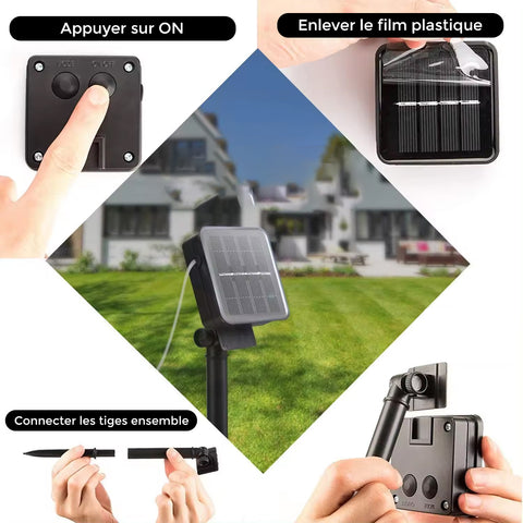 Solar LED string lights 