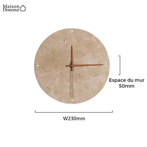 Illuminated Marble Wall Clock 