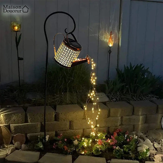 Lighted watering can lamp 