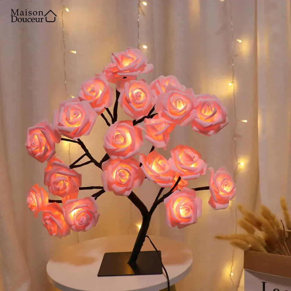 Rose-shaped LED lamp