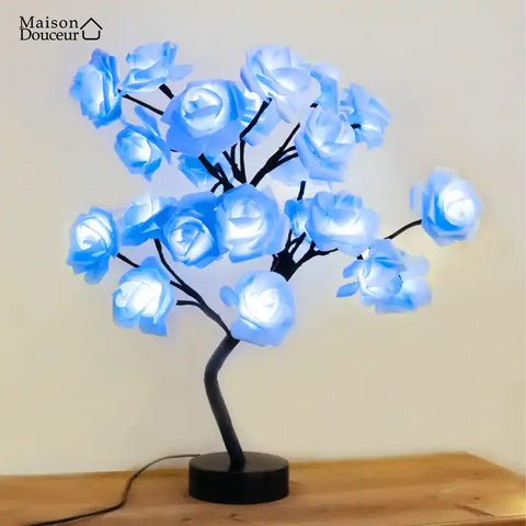 Rose-shaped LED lamp