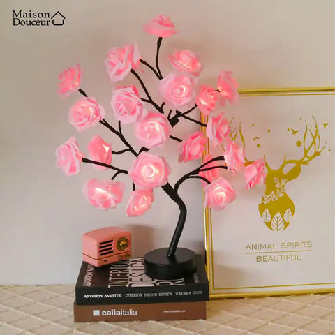 Rose-shaped LED lamp