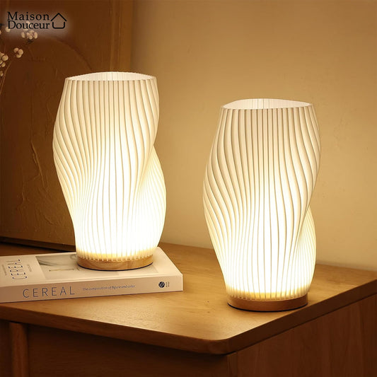 Nordic wooden table lamp