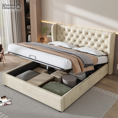 Solveig velvet bed 