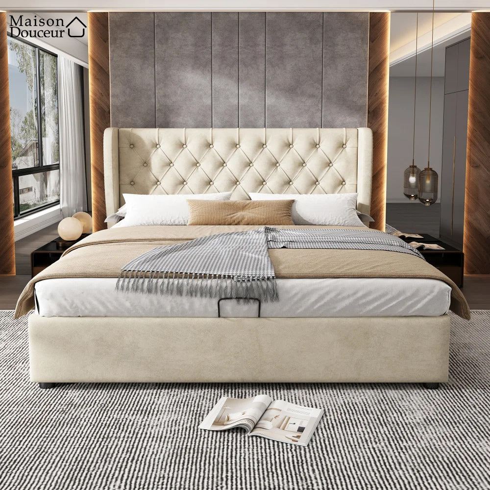 Solveig velvet bed 