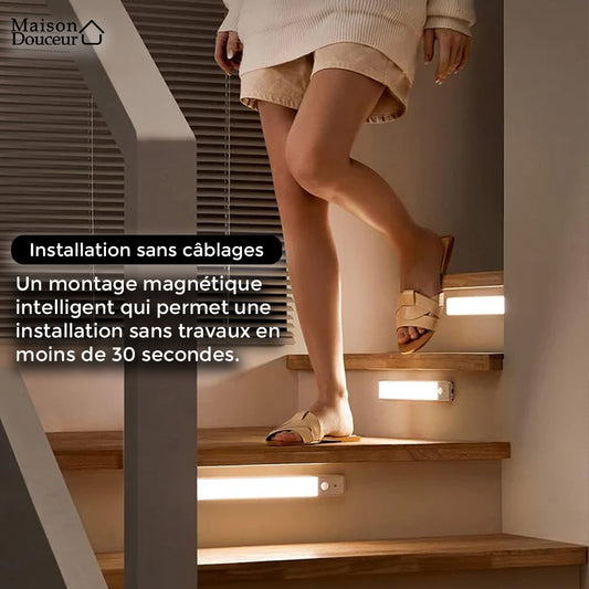 Wireless LED lamp with motion sensor