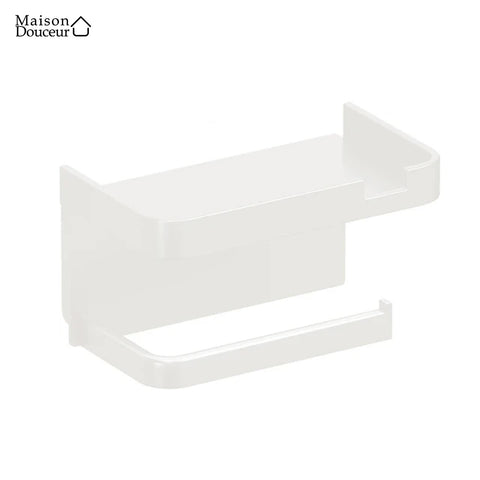 Wall-mounted toilet roll holder