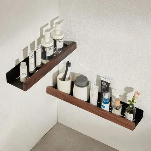 Wooden storage shelf 