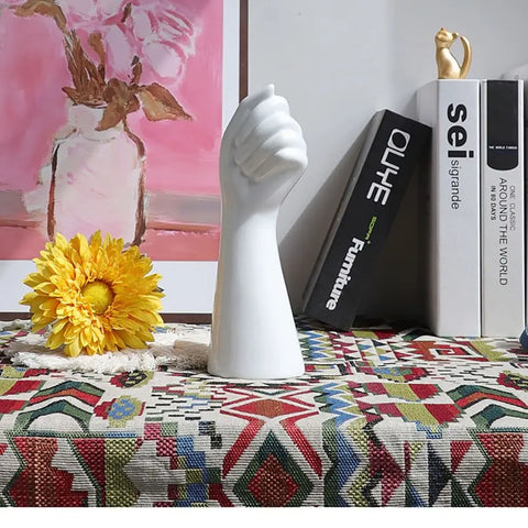 Resin vase in the shape of a hand