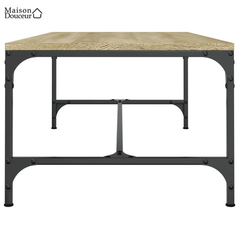 Rectangular oak coffee table