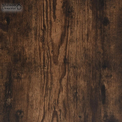 Square side table in smoked oak 