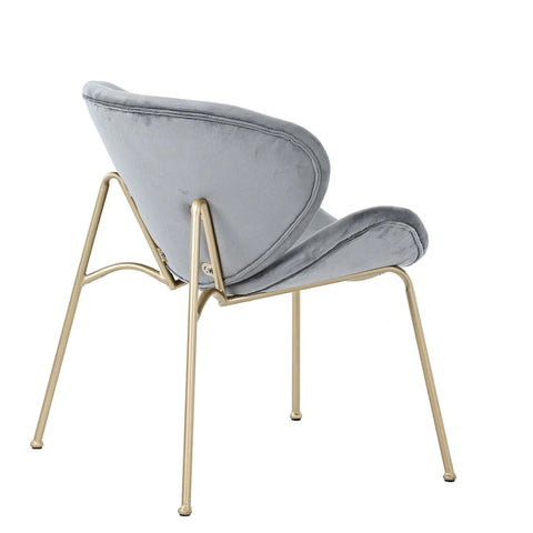 Upholstered velvet chairs, 2 pieces 