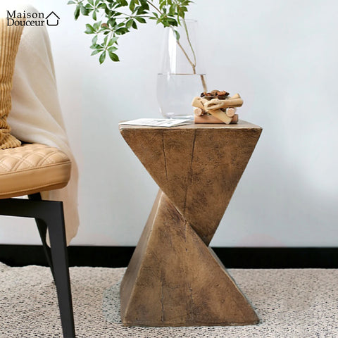 Geometric designer side table 