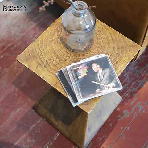 Geometric designer side table 