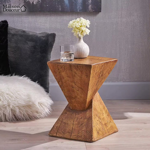 Geometric designer side table 